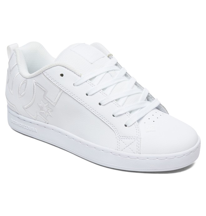 Tenis dc blancos para mujer deals
